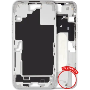 Mid-Frame Housing W/ Small Parts For iPhone 16 Plus (US Version) (Used OEM Pull: Grade B) (White)