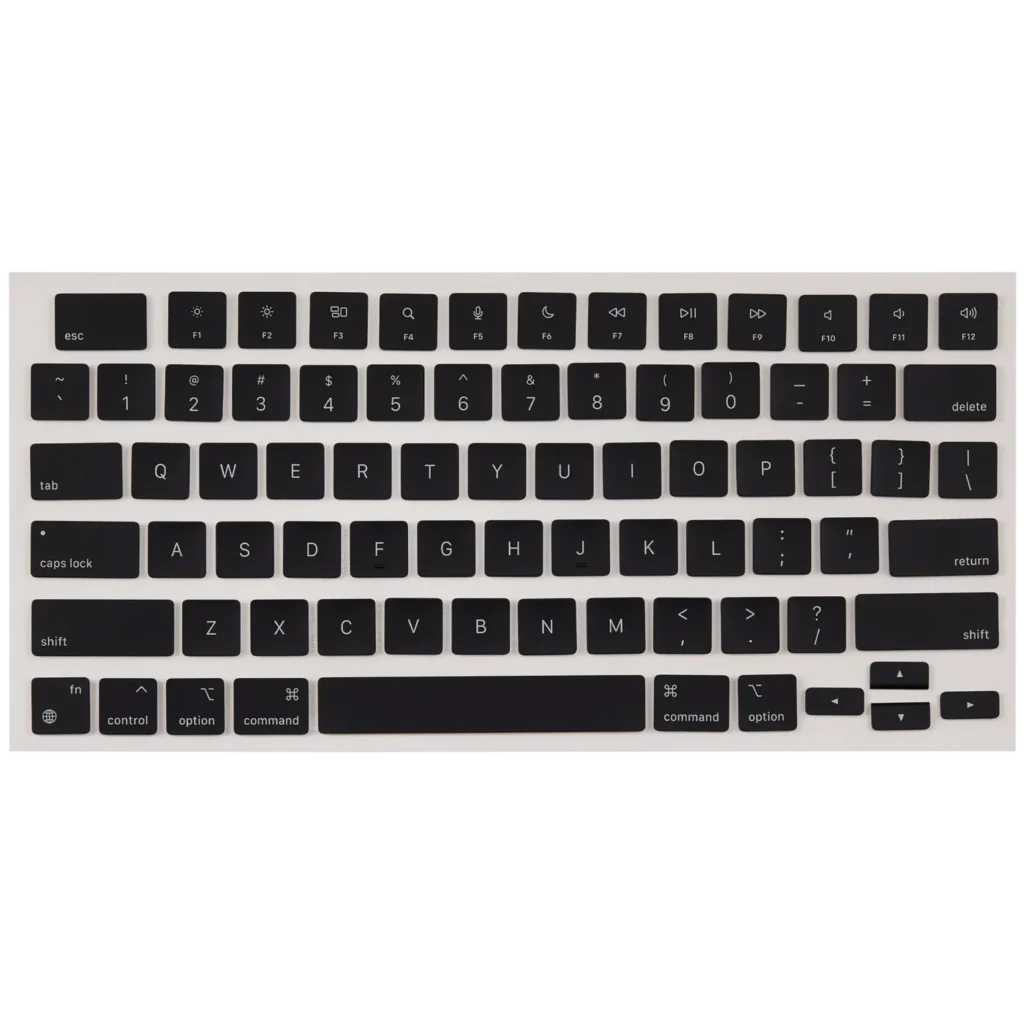 KeyBoard Keycap Kit For MacBook Air 13" (Mid 2022 to Mid 2024 ) / Pro 14" / Pro 16" (Late 2021 to Late 2024) (Midnight) (US English)