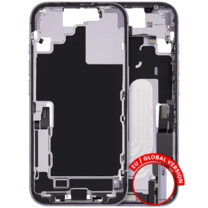 Mid-Frame Housing W/ Charging Port Flex & Small Parts For iPhone 17 (EU / Global Version) (Used OEM Pull: Grade B) (Lavender)