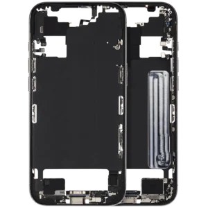 Mid-Frame Housing W/ Charging Port Flex & Small Parts For iPhone Air (US / EU Version) (Used OEM Pull: Grade C) (Sky Blue)