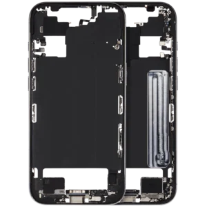 Mid-Frame Housing W/ Charging Port Flex & Small Parts For iPhone Air (US / EU Version) (Used OEM Pull: Grade B) (Sky Blue)