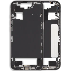 Mid-Frame Housing W/ Charging Port Flex & Small Parts For iPhone Air (US / EU Version) (Used OEM Pull: Grade B) (Cloud White)