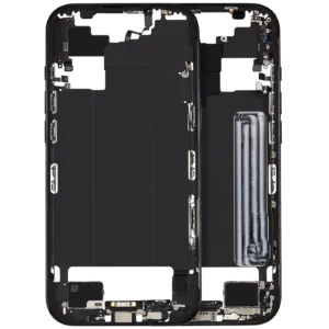 Mid-Frame Housing W/ Charging Port Flex & Small Parts For iPhone Air (US / EU Version) (Used OEM Pull: Grade B) (Space Black)