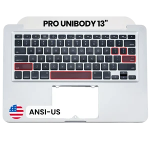 Top Case with Keyboard (ANSI US) For MacBook 13" A1278 (2009-2010) (Used OEM Pull: Grade A)