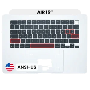Top Case with Keyboard (ANSI US) For MacBook Air 15" (OEM New) (Silver)