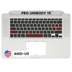 Top Case with Keyboard (ANSI US) For MacBook Pro 15" A1286 (2010-2012) (OEM New)