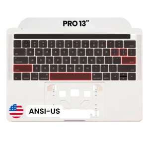 Top Case with Keyboard (ANSI US) For MacBook Pro 13" A1706 (2016-2017) (OEM New) (Silver)