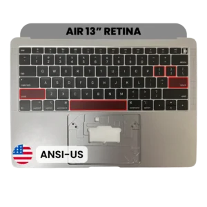 Top Case with Keyboard (ANSI US) For MacBook Air 13" A1932 (2018-2019) (OEM New) (Space Gray)