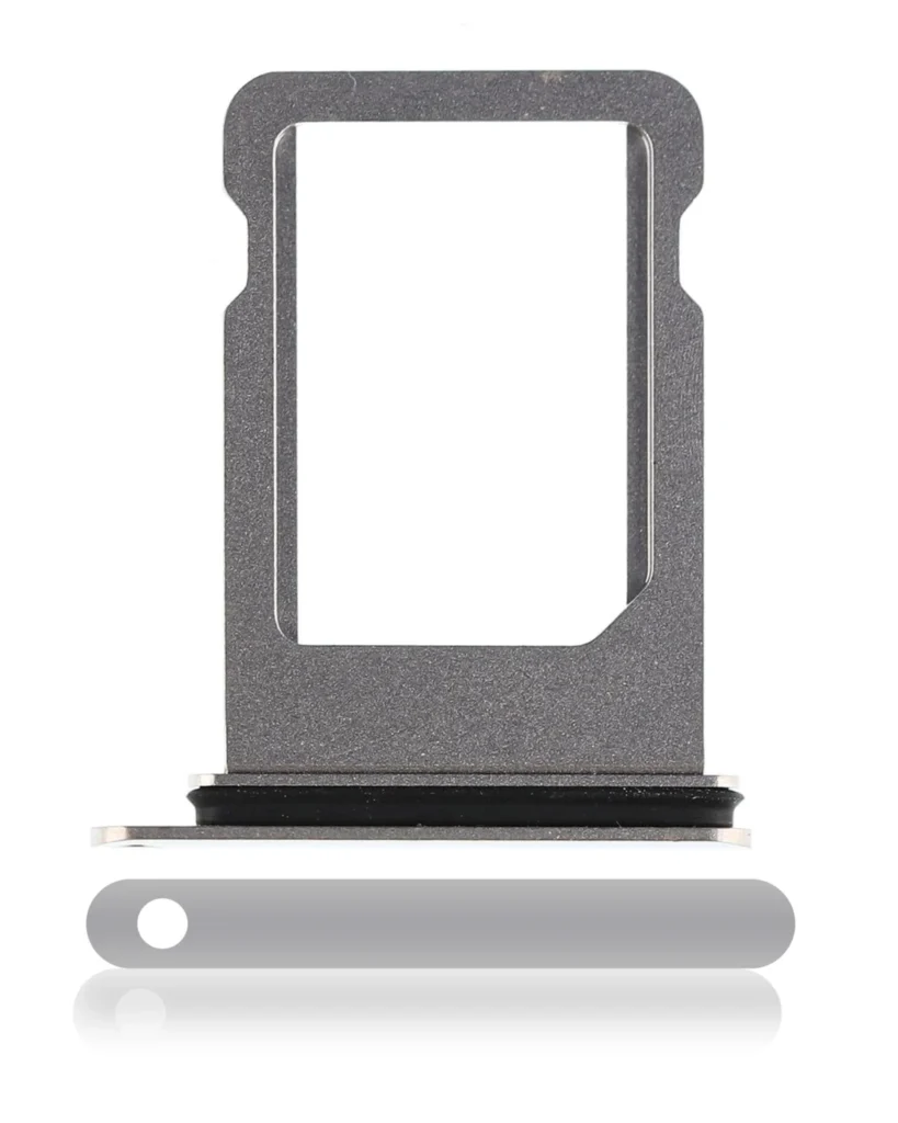 Sim Card Tray For iPhone X (Service Pack) (Silver)