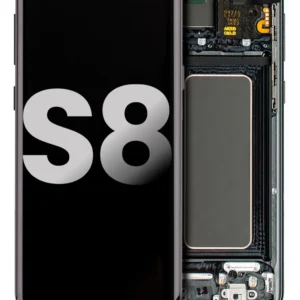 OLED Assembly With Frame For Samsung Galaxy S8 (Used OEM Pull: Grade A) (Midnight Black)
