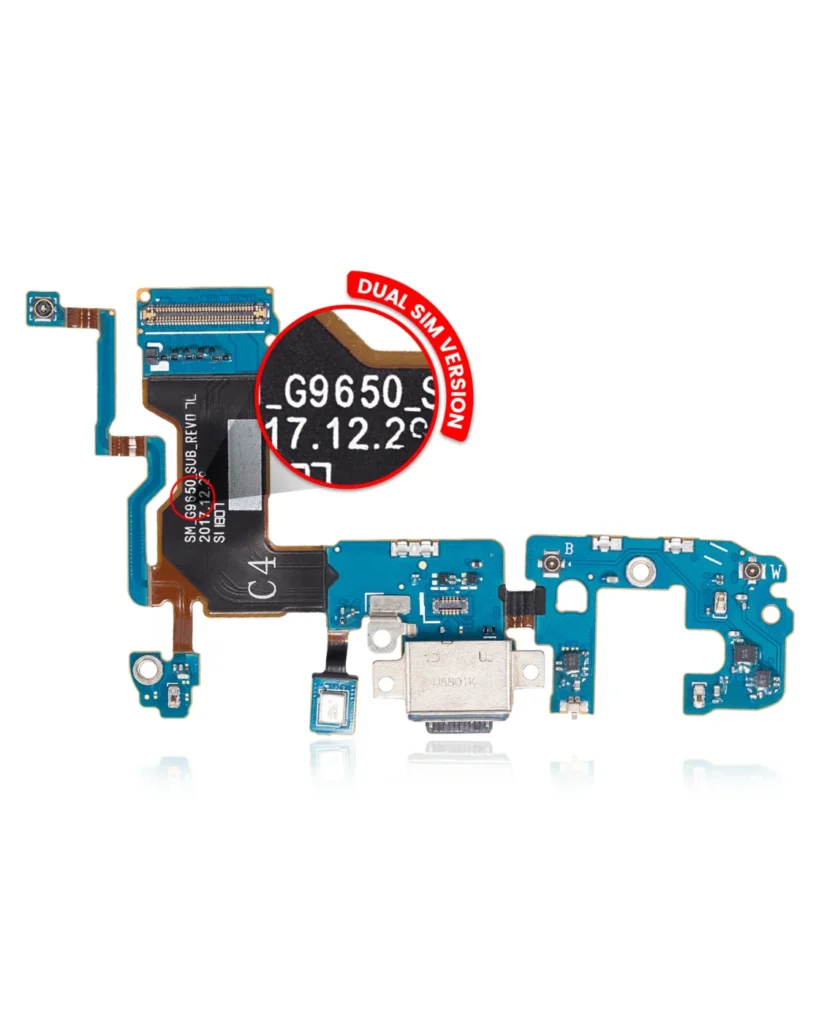 Charging Port With Flex Cable For Samsung Galaxy S9 Plus (G9650) (Dual Sim Version)