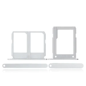 Dual Sim Card Tray For Samsung Galaxy A9 Pro (A910 / 2016) (White) (2 Piece Set)