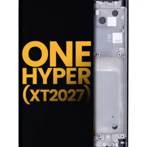 LCD Assembly With Frame For Motorola One Hyper (XT2027 / 2020) (Refurbished) (Deep Sea Blue)
