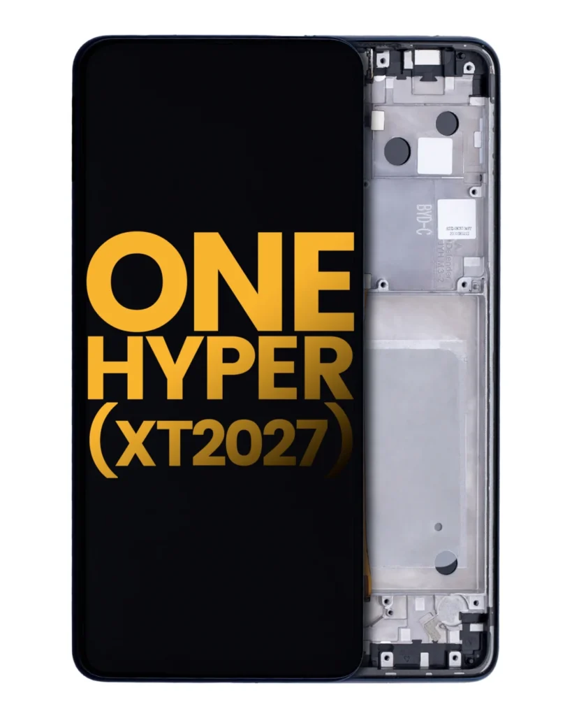 LCD Assembly With Frame For Motorola One Hyper (XT2027 / 2020) (Refurbished) (Deep Sea Blue)