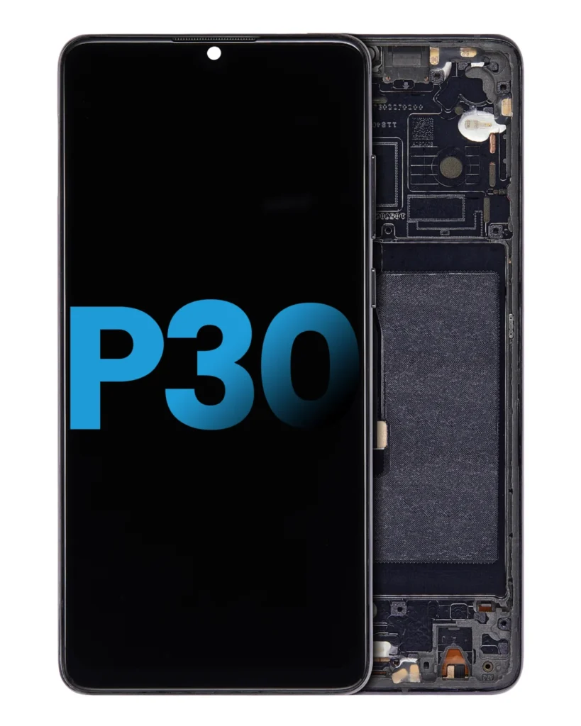 LCD Assembly With Frame For Huawei P30 (Aftermarket: Incell) (Black)