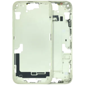 Mid-Frame Housing W/ Small Parts For iPhone 15 Plus (EU / Global Version) (Used OEM Pull: Grade B) (Yellow)