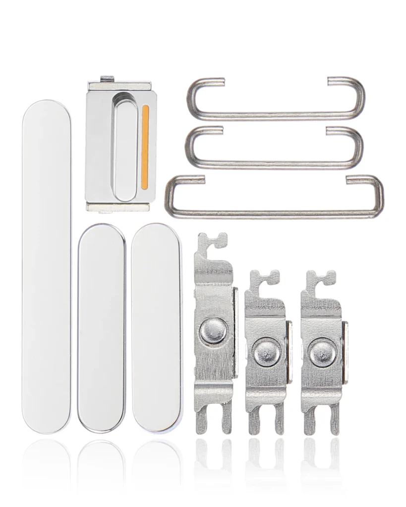 Hard Buttons (Power / Volume / Switch) For iPhone 14 Pro / 14 Pro Max (Silver)