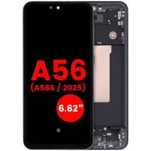 OLED Assembly With Frame For Samsung Galaxy A56 5G (A566 / 2025) (6.62") (Aftermarket Plus) (Graphite)