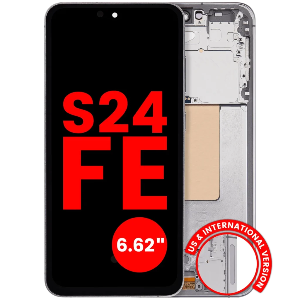 OLED Assembly With Frame For Samsung Galaxy S24 FE 5G (US & International Version) (6.62") (Aftermarket Plus) (Gray)