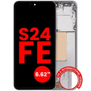 OLED Assembly With Frame For Samsung Galaxy S24 FE 5G (US & International Version) (6.62") (Aftermarket Plus) (Gray)