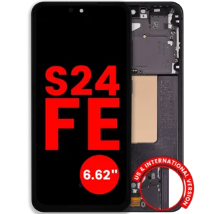 OLED Assembly With Frame For Samsung Galaxy S24 FE 5G (US & International Version) (6.62") (Aftermarket Plus) (Graphite)
