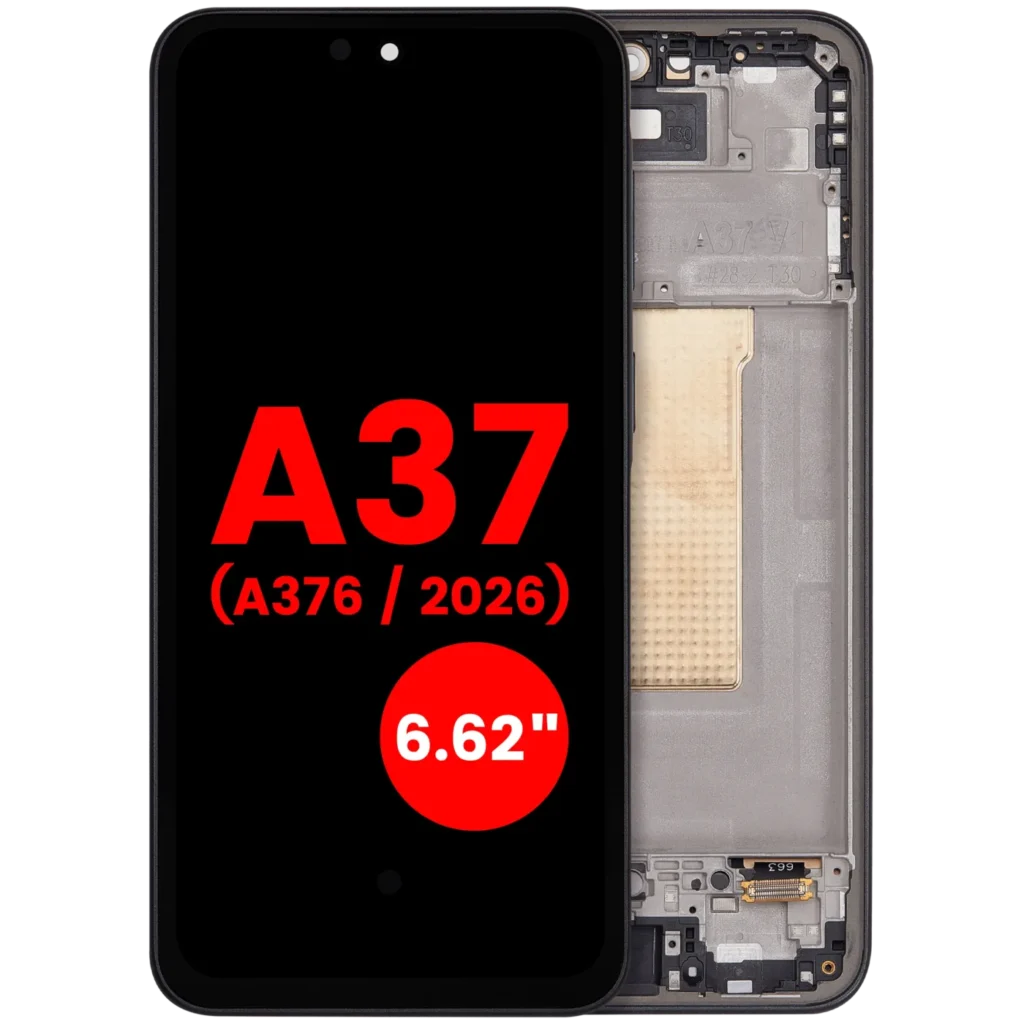 OLED Assembly With Frame For Samsung Galaxy A37 5G (A376 / 2026) (6.62") (Aftermarket Plus) (Charkoal)