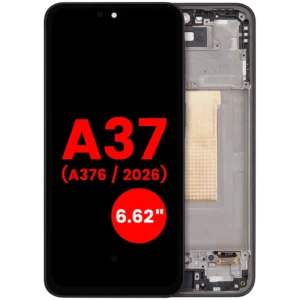 OLED Assembly With Frame For Samsung Galaxy A37 5G (A376 / 2026) (6.62") (Aftermarket Plus) (Charkoal)