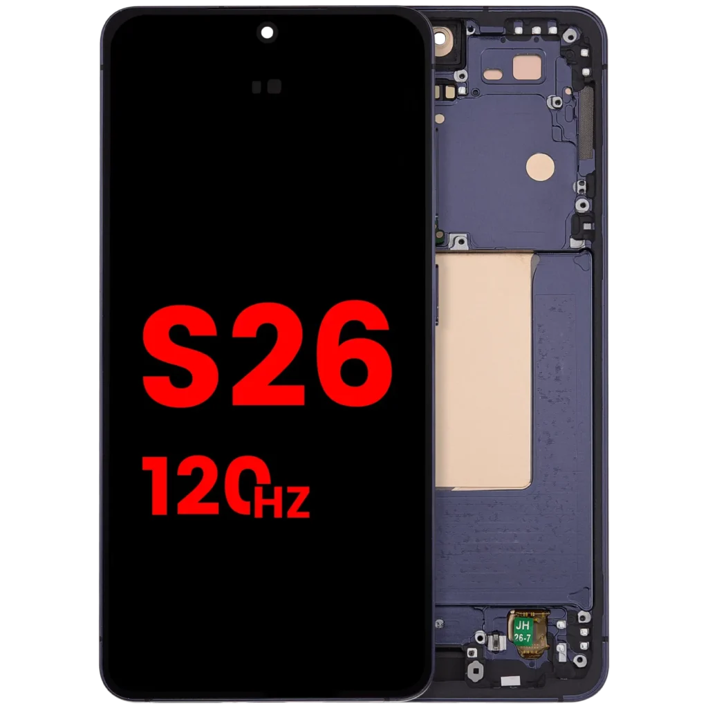 OLED Assembly With Frame For Samsung Galaxy S26 5G (US & International) (Aftermarket Plus) (120Hz) (Black)