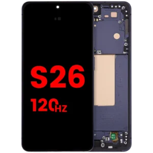OLED Assembly With Frame For Samsung Galaxy S26 5G (US & International) (Aftermarket Plus) (120Hz) (Black)