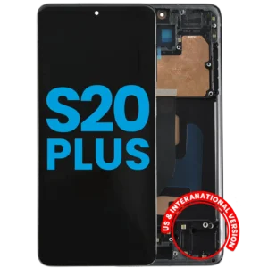 LCD Assembly With Frame (Without FingerPrint Sensor) For Samsung Galaxy S20 Plus 5G (US & International) (Aftermarket: Incell) (Cosmic Black)
