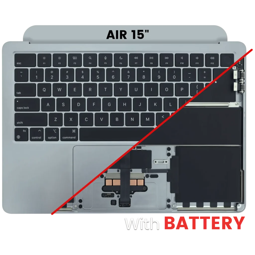 Top Case with Battery and Keyboard (ANSI US) For MacBook Air 13" A2681 (Used OEM Pull: Grade A) (Space Gray)