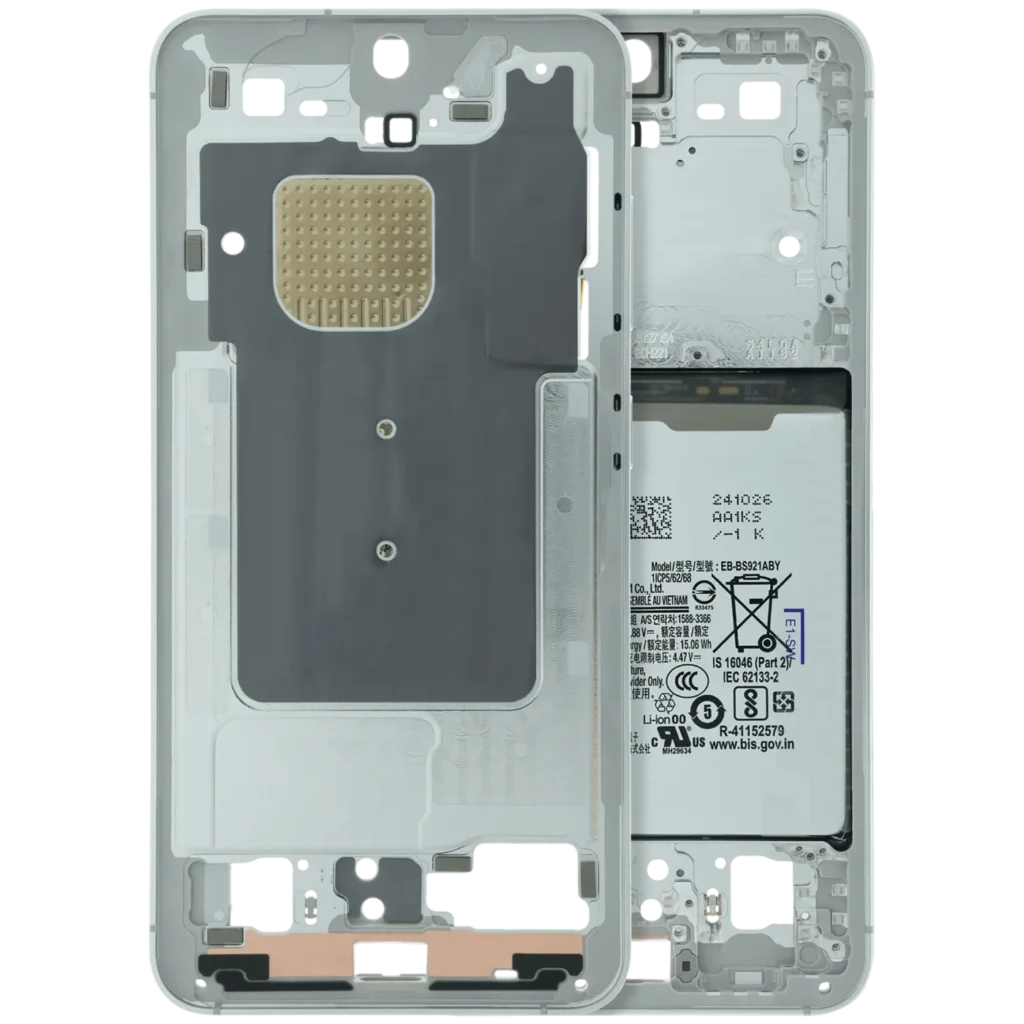 Mid-Frame Housing For Samsung Galaxy S24 5G (US version) (Service Pack) (Marble Grey)