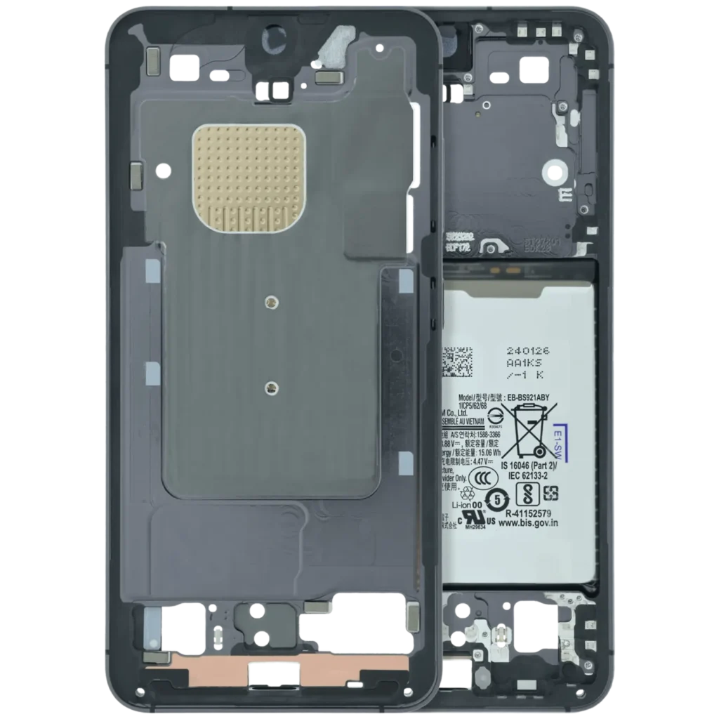 Mid-Frame Housing For Samsung Galaxy S24 5G (US version) (Service Pack) (Onyx Black)