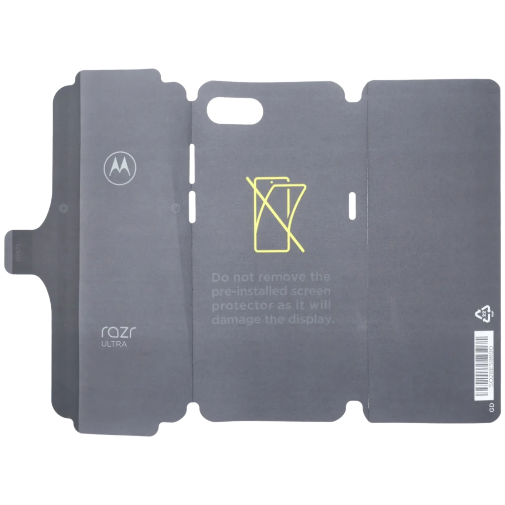 Protective Packaging Sleeve Cling For Motorola Razr Ultra, Razr 60 Ultra (XT2551 / 2025) (Genuine OEM)