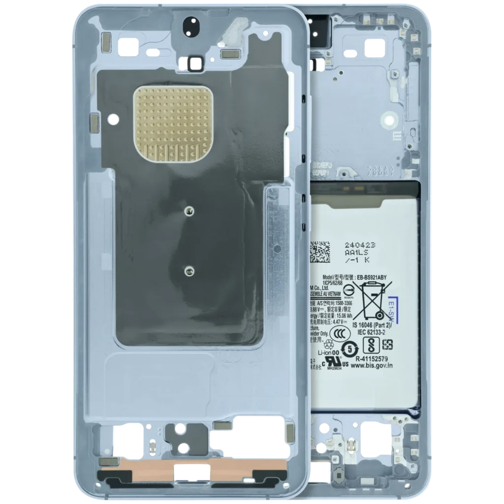 Mid-Frame Housing For Samsung Galaxy S24 5G (US version) (Service Pack) (Sapphire Blue)