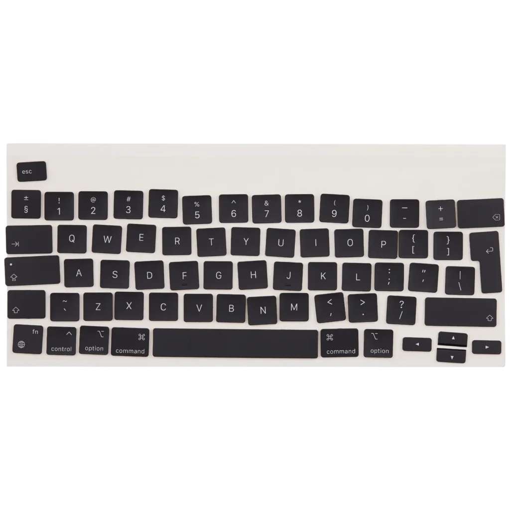 Keycap For MacBook Pro 16 A2141 / Pro 13 A2338 / A2289 / A2251 / Air 13 A2179 / A2337 (2019-2023) (UK) (Scissor-Switch) (Only Main Keyboard Area)