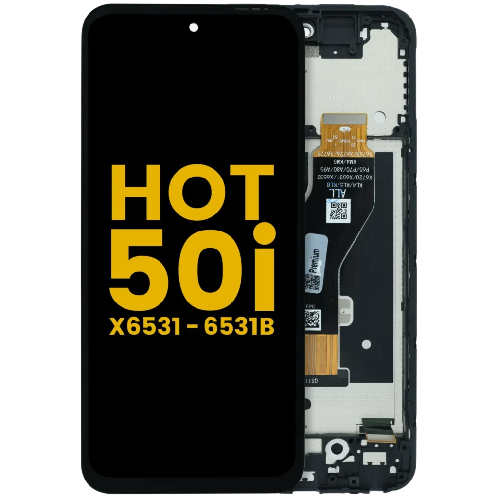 LCD Assembly With Frame For Infinix Hot 50i (X6531/ 6531B) (Premium) (All Colors)
