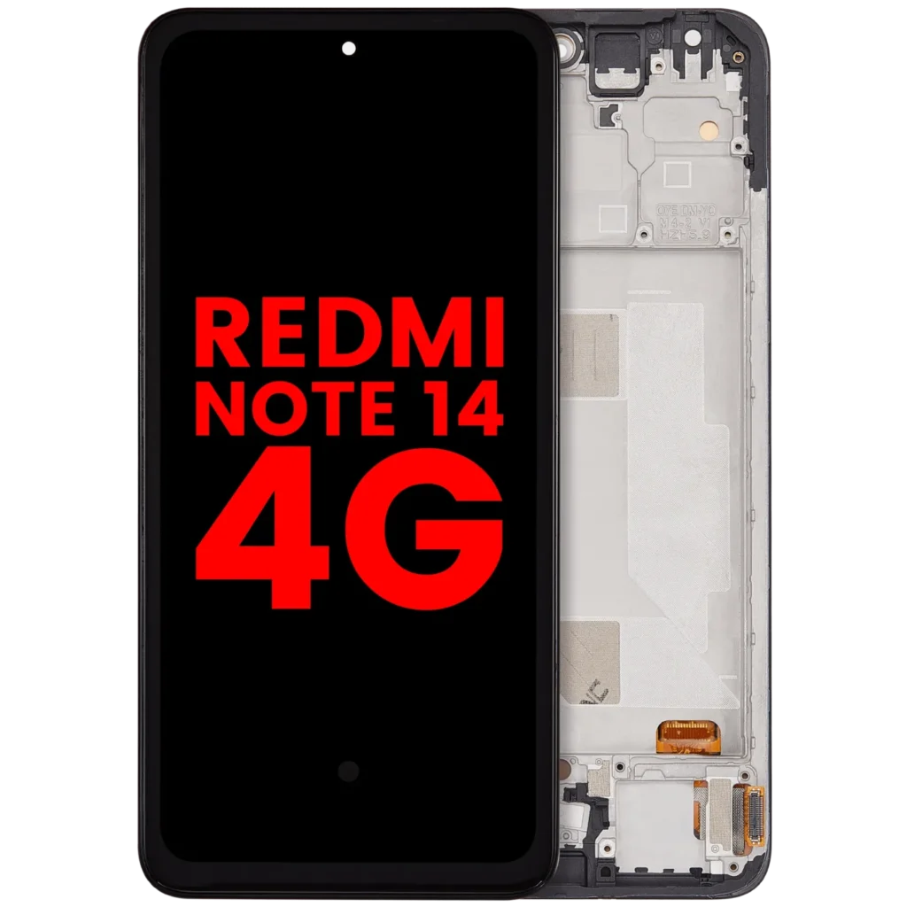 OLED Assembly With Frame For Xiaomi Redmi Note 14 4G (EU Version) (Aftermarket Plus) (All Colors)