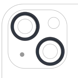 Back Camera Bezel Ring Only For iPhone 13 / 13 Mini (2 Piece Set) (Midnight) (10 Pack)