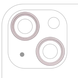 Back Camera Bezel Ring Only For iPhone 13 / 13 Mini (2 Piece Set) (Pink) (10 Pack)