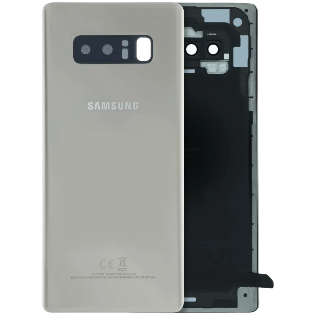 Back Cover Glass With Camera Lens For Samsung Galaxy Note 8 (Service Pack) (Gold)