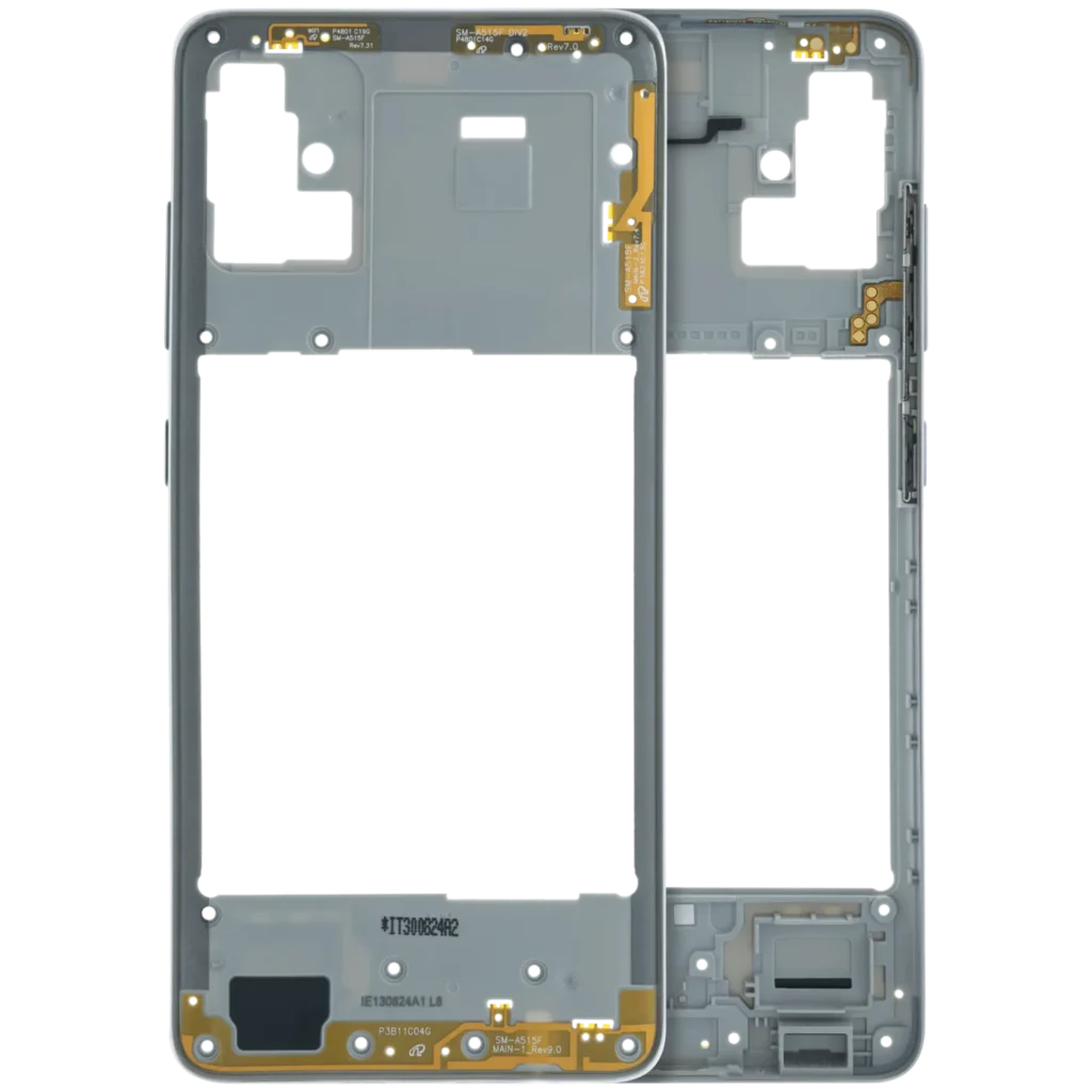 Mid-Frame Housing For Samsung Galaxy A51 (A515) (Service Pack) (White)