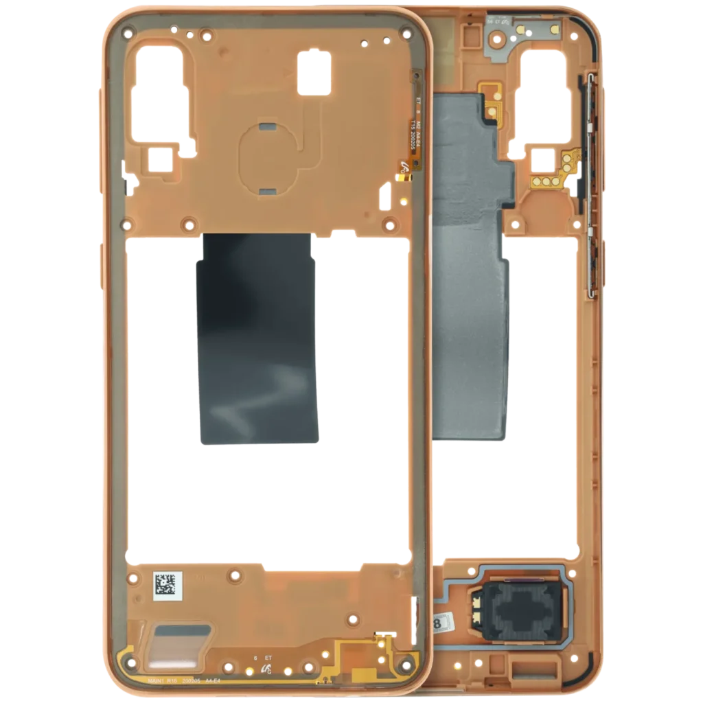 Mid-Frame Housing For Samsung Galaxy A40 (A405) (Service Pack) (Orange)