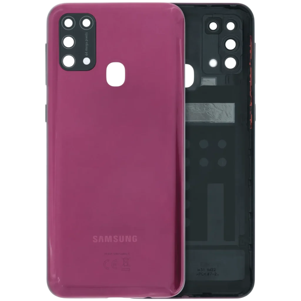Back Cover With Camera Lens For Samsung Galaxy M31 (M315 / 2020) (Service Pack) (Red)