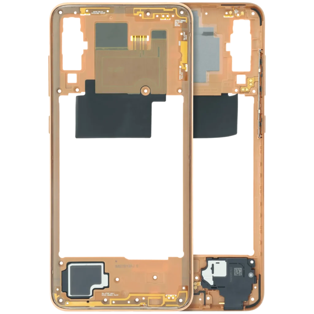 Mid-Frame Housing Compatible For Samsung Galaxy A70 (A705) (Service Pack) (Orange)