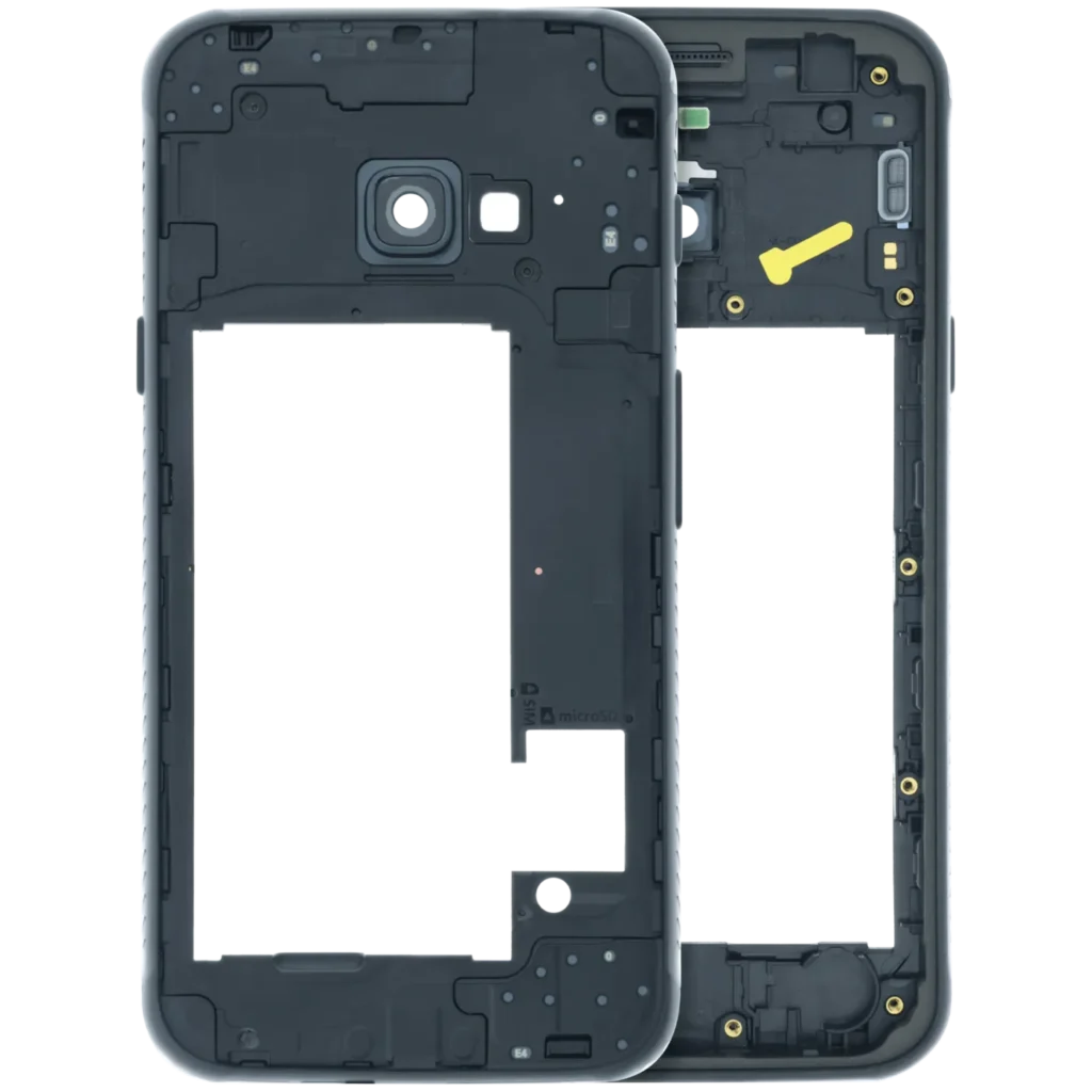 Mid-Frame Housing Compatible For Samsung Galaxy Xcover 4 (G390) (Service Pack) (Black)