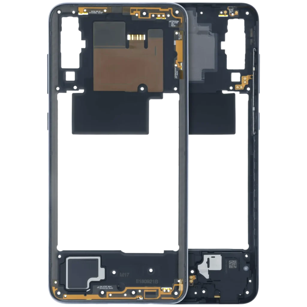 Mid-Frame Housing Compatible For Samsung Galaxy A70 (A705) (Service Pack) (Black)