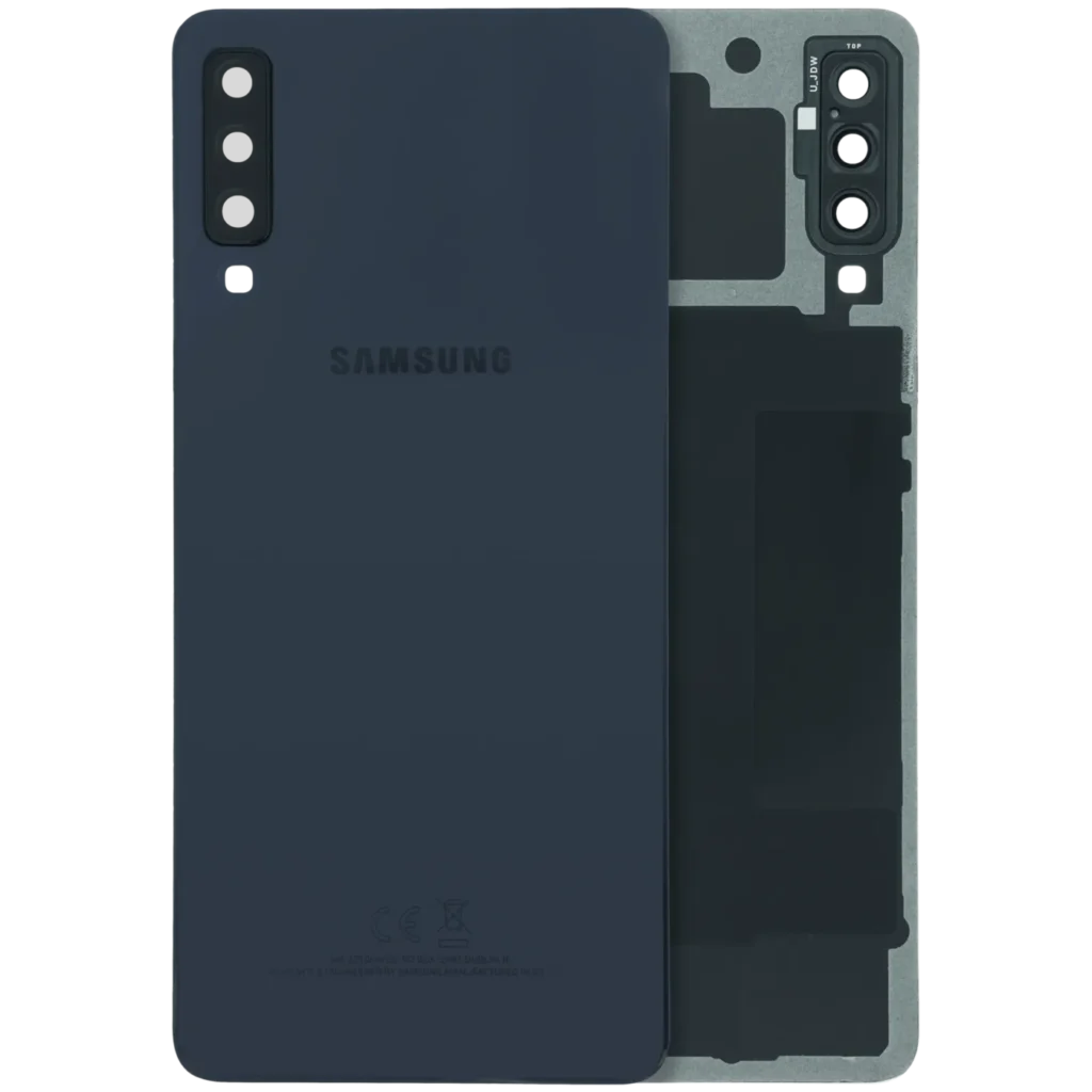 Back Cover With Camera Lens For Samsung Galaxy A7 (A750 / 2018) (Service Pack) (Black)