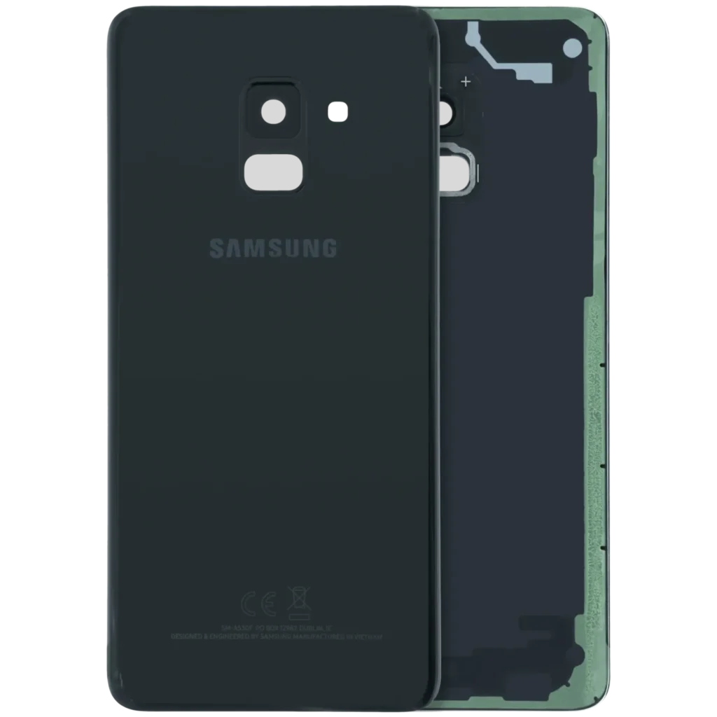 Back Cover With Camera Lens For Samsung Galaxy A8 (A530 / 2018) (Service Pack) (Black)