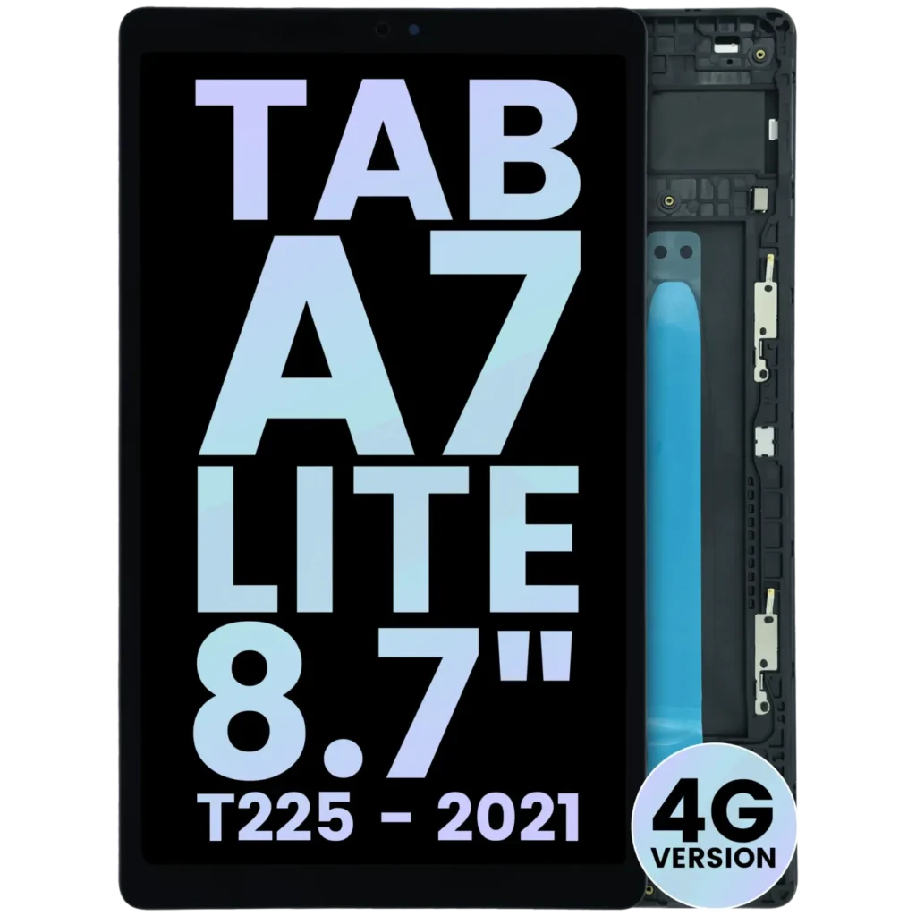 LCD Assembly With Frame For Samsung Galaxy Tab A7 Lite 4G (T225) (2021) (Service Pack) (Black)